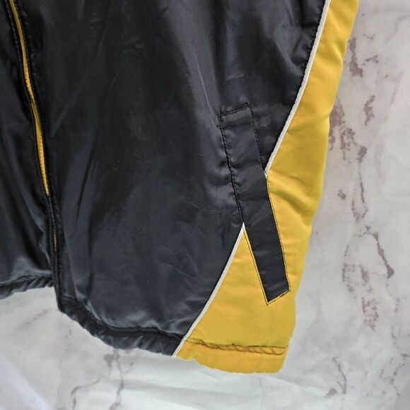 PITTSBURGH Steelers Vest Mens Medium NFL Reversible Jacket Fleece Windbreaker - Picture 4 of 10